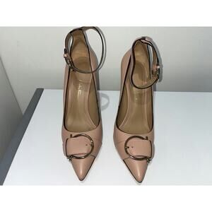 Salvatore Ferragamo Women's Pink Leather Pointed Toe Pumps Size 10C